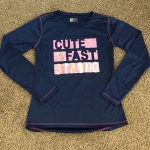 Dri fit long sleeve girls shirt